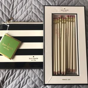 Kate Spade Pencil Case & Pencils